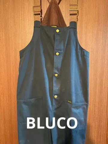 BLUCO 부루코 오버롤 네이비 워크 아웃도어 바이커
