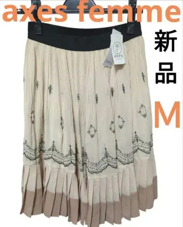axes femme 플리츠 스커트 새상품 엑시즈팜 가을 M 사이즈 여름
