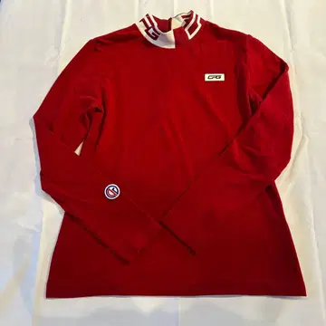 C PG 빨간색 하이넥 긴팔 셔츠 사이즈 2