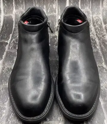 블랙 가죽 드레스 신발 지퍼 포함