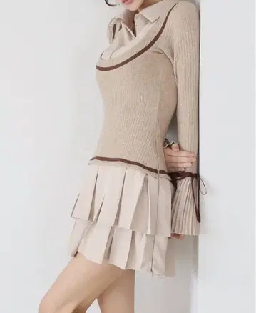 RANDY 비쥬 프레피 원피스