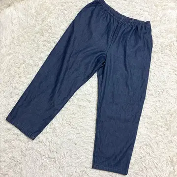 SEASON REASON 속기모 팬츠 크롭 기장 통통 사이즈 블루