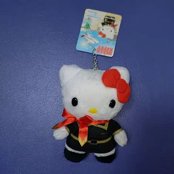 헬로키티 네이비 쉘 버전 봉제 인형 키링 CA 택 포함