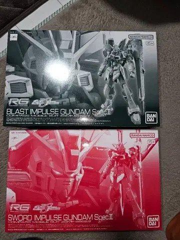 RG 1/144 블라스트 + 소드 임펄스 건담 SpecII 2체 세트