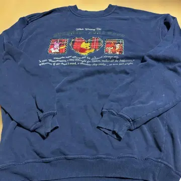 디즈니 맨투맨 푸우 푸우 트레이닝복 구제 의류 사이즈 L