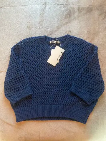 [ 미사용품 ] AURALEE 메쉬 니트 블루