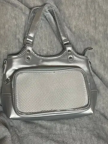 실버 메쉬 포켓 이타백