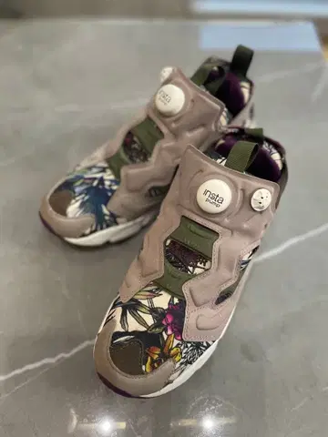 [ 미사용 ] 리복 인스타펌프 퓨리 보태니컬 무늬 꽃무늬