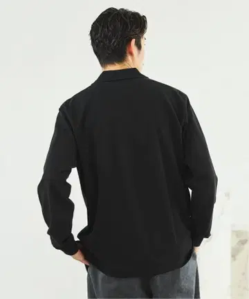 블랙 버튼 셔츠