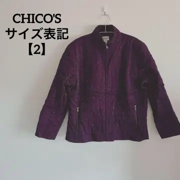 CHICO'S [ 2 ] 퀼팅 자켓 따뜻한 가을/겨울 퍼플