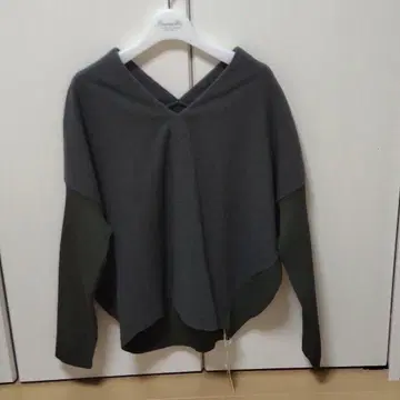 택 포함 미사용 새상품 야마다야 스르 7 노리타케 이소재 니트 카키 9호