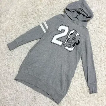 유니클로 디즈니 콜라보 미니 마우스 후드티 원피스 프린트 후드티