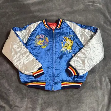 [ 새상품 ] 파랑 호랑이 자수 스카잔 사이즈 S 토요 후지산