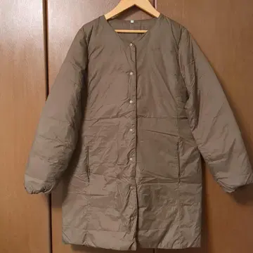 무인 노카라 다운 자켓 브라운/L