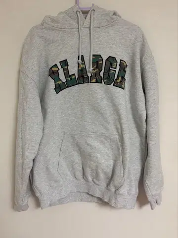 XLARGE 그레이 후드티 S 사이즈
