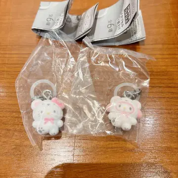 산리오 메지루시 액세서리 폭신폭신 스노우 헬로키티 마이멜로디