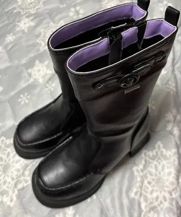 [ 미사용 새상품 ] YOSUKE 미들 부츠 블랙 S