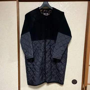 LAVENHAM 별주 라벤햄 퀼팅 코트 36 블랙/레오파드