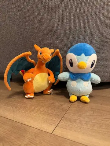 리자몽과 팽도리 봉제 인형 세트