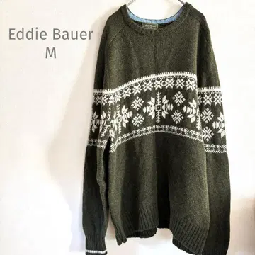 에디 바우어 울 100 노르딕 무늬 니트