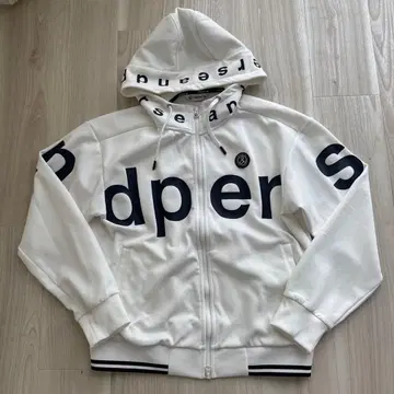 화이트 로고 프린트 자켓