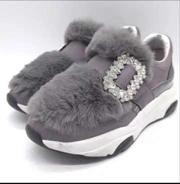 + DIANA 플러스 다이애나 에코 퍼 슬립온 스니커즈