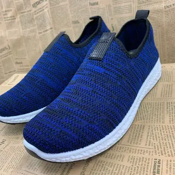 새상품 남성용 26.0cm 경량 통굽 메쉬 슬립온 파랑 1223