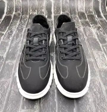 블랙스니커즈 캔버스/합성 피혁