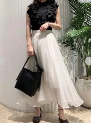 스나이델 시어 언밸런스 스커트