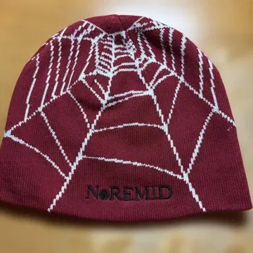 NoREMID 거미줄 무늬 니트 모자