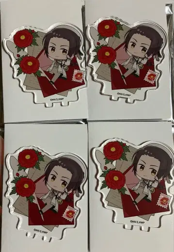 헤타리아 아니카페 편지 아크릴 스탠드 4개 세트 중국