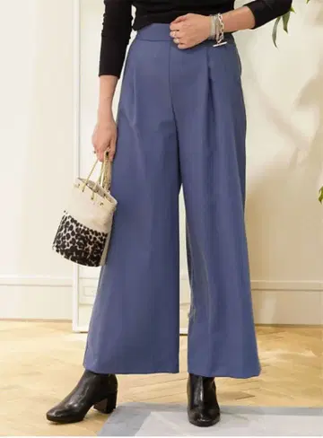 TOMORROWLAND 울 사키소니 턱 팬츠