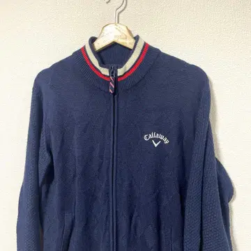 캘러웨이 니트 집업 LL 골프 구제 의류