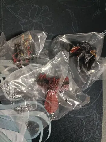 제일복권 고질라 괴수난무 E상 몬스터 헤드 마그넷 3종