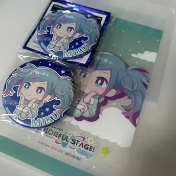 하츠네 미쿠 그날 본 별하늘 클리어 시트 캔뱃지