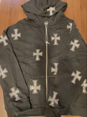 UNKNOWN 십자가 크로스 후드티 L 사이즈