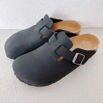 미사용 버켄스탁 보스턴 비건 EU38/24cm 블랙