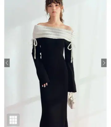 [ 미사용 ] GRL 2Way 오프숄더 리브 니트 원피스 [tw1184]