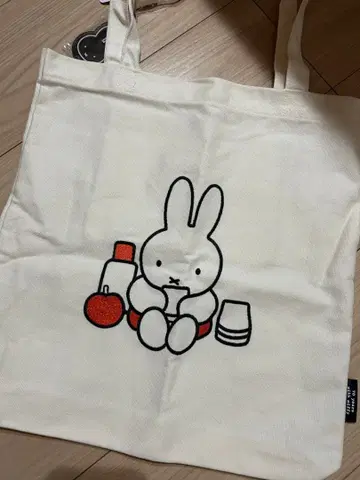 미피 토트백 화이트 미피전 한정판