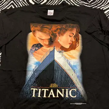 정품!vintage 90s 타이타닉 TITANIC 무비 T셔츠