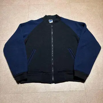 Unknown 플리스 자켓 네이비 네이비 블랙 블랙 무지 L