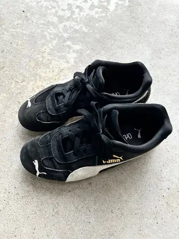 PUMA 스웨이드 스니커즈 블랙 24.5