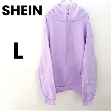 새상품급 SHEIN 후드티 풀오버 [L] 라벤더 퍼플