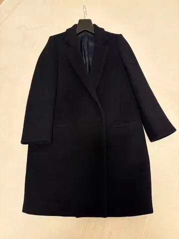 [ DVF ] 다이앤폰텐버그 다크 네이비 하프 코트