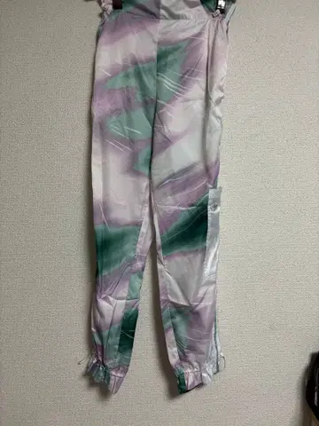 아디다스 캐주얼 팬츠 퍼플 그린