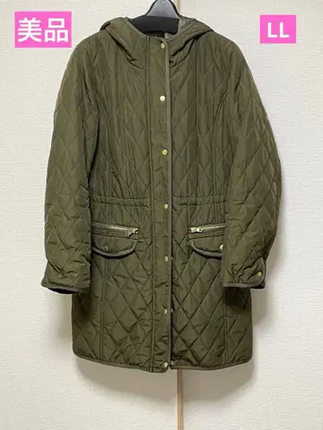 [ 새상품급 ] 올리브색 충전솜 롱 코트 LL