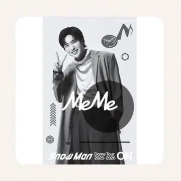 SnowMan 메구로 렌 클리어 스티커