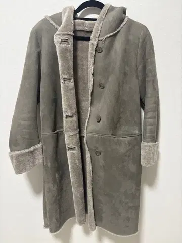 나노 유니버스 무스탕 후드 코트 38 여성용 코트