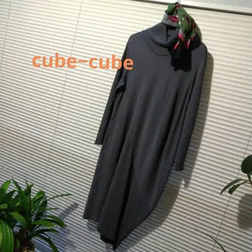 새상품급 cube-cube 롱 원피스 가을/겨울 그레이 센소유니코
