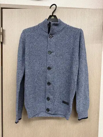 BLACK LABEL 그레이 니트 가디건